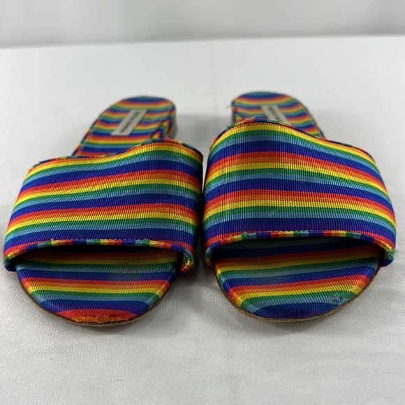 TABITHA SIMMONS Sprinkles Rainbow Slides Size 37 (US 6.5/7) - Picture 7 of 11